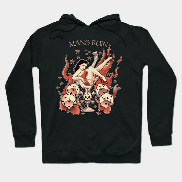 Man's Ruin Hoodie by LuckyDevil